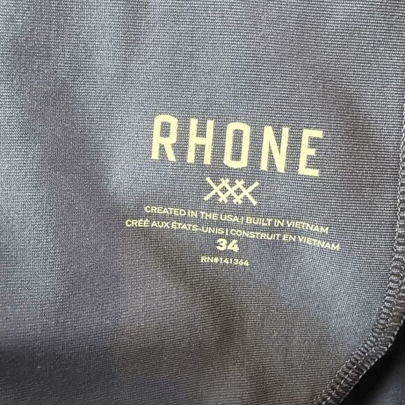 Rhone Men's Flat Front Button Fly Commuter Shorts Navy Blue Size 34 - Picture 3 of 9